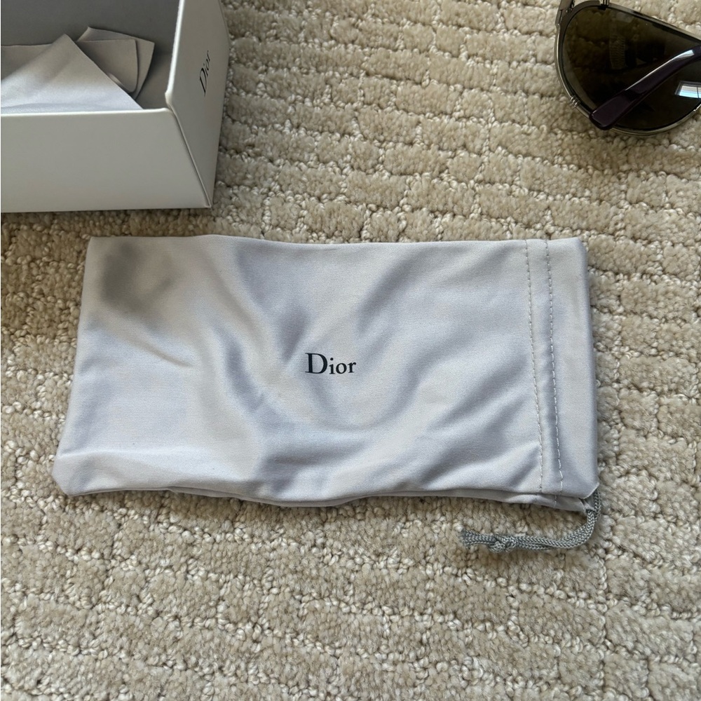 Christian Dior Chicago 2 Aviator Sunglasses Blue - Picture 6 of 7